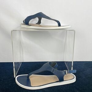BCBG Blue Thong Flats Sandals
